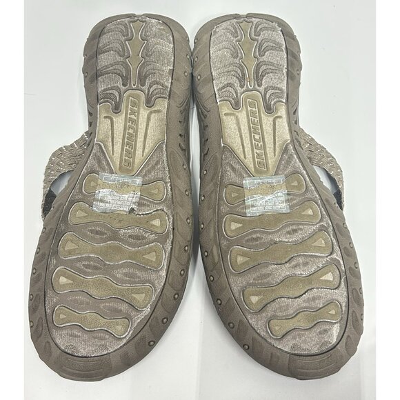 Skechers Reggae Womens 8 Sandals Flip Flops  Stir It Up Outdoor Lifestyle Taupe - Picture 9 of 9
